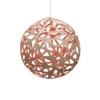 David Trubridge Floral Pendelleuchte Ø 100cm rot