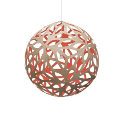 David Trubridge Floral Pendelleuchte Ø 100cm rot