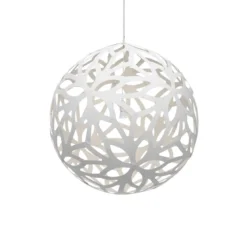 David Trubridge Floral Pendelleuchte Ø 100cm weiß 2 Seiten