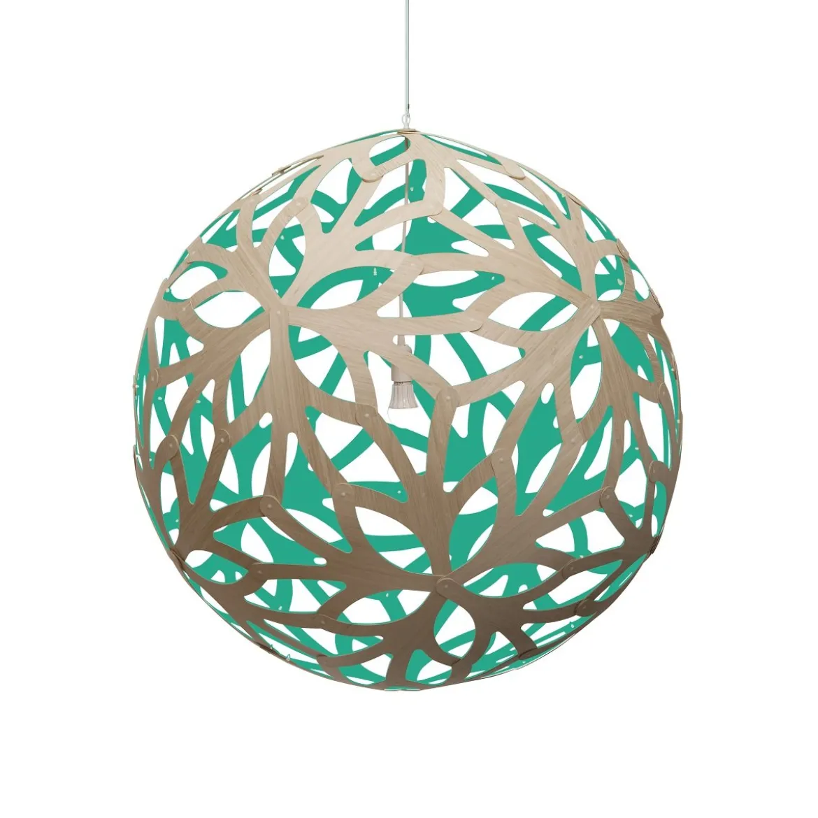 David Trubridge Floral Pendelleuchte Ø 120cm aqua