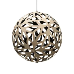 David Trubridge Floral Pendelleuchte Ø 120cm Innen schwarz