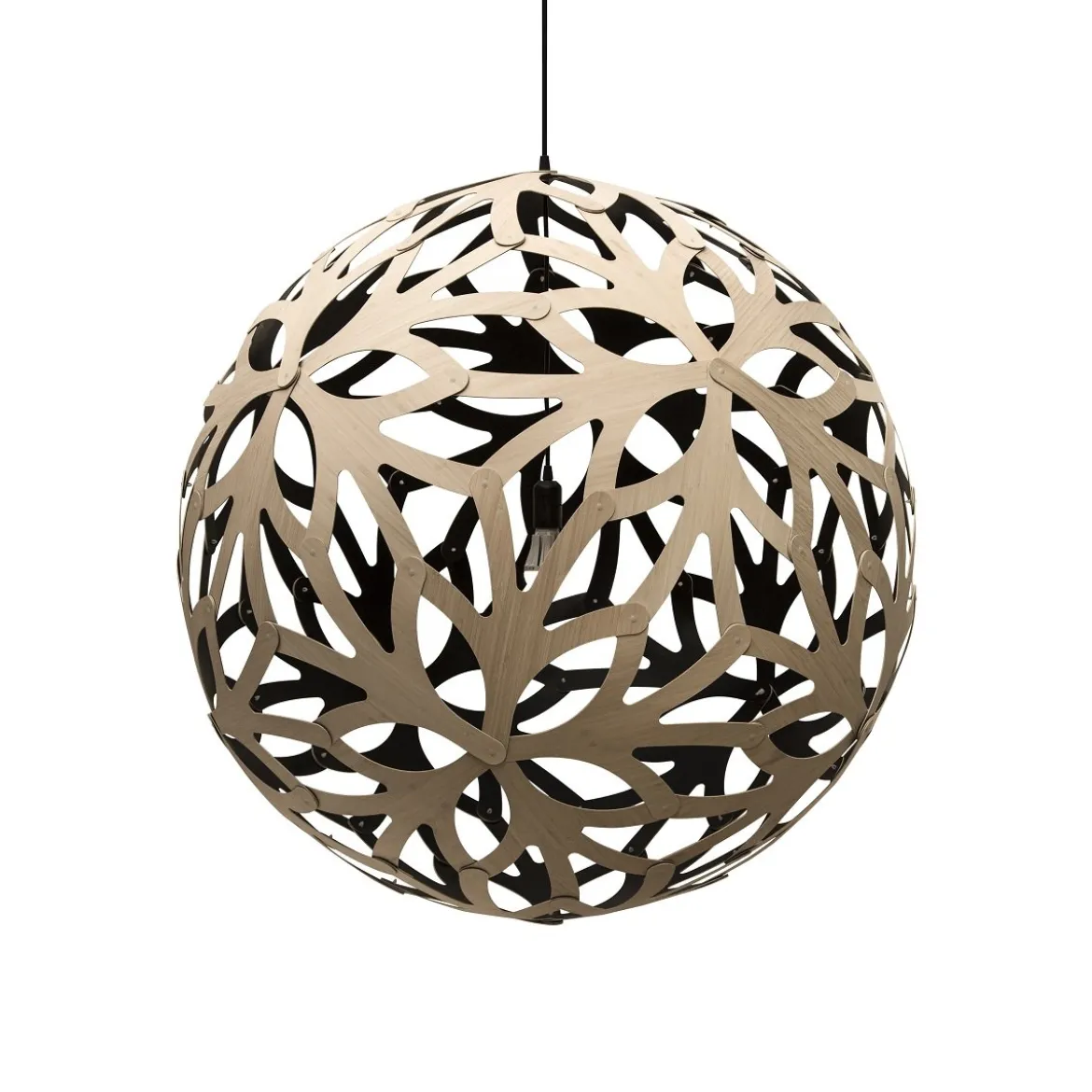 David Trubridge Floral Pendelleuchte Ø 120cm Innen schwarz
