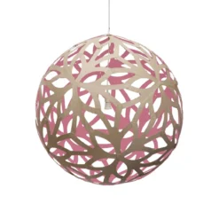 David Trubridge Floral Pendelleuchte Ø 120cm pink