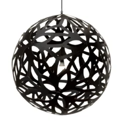 David Trubridge Floral Pendelleuchte Ø 120cm schwarz 2 Seiten