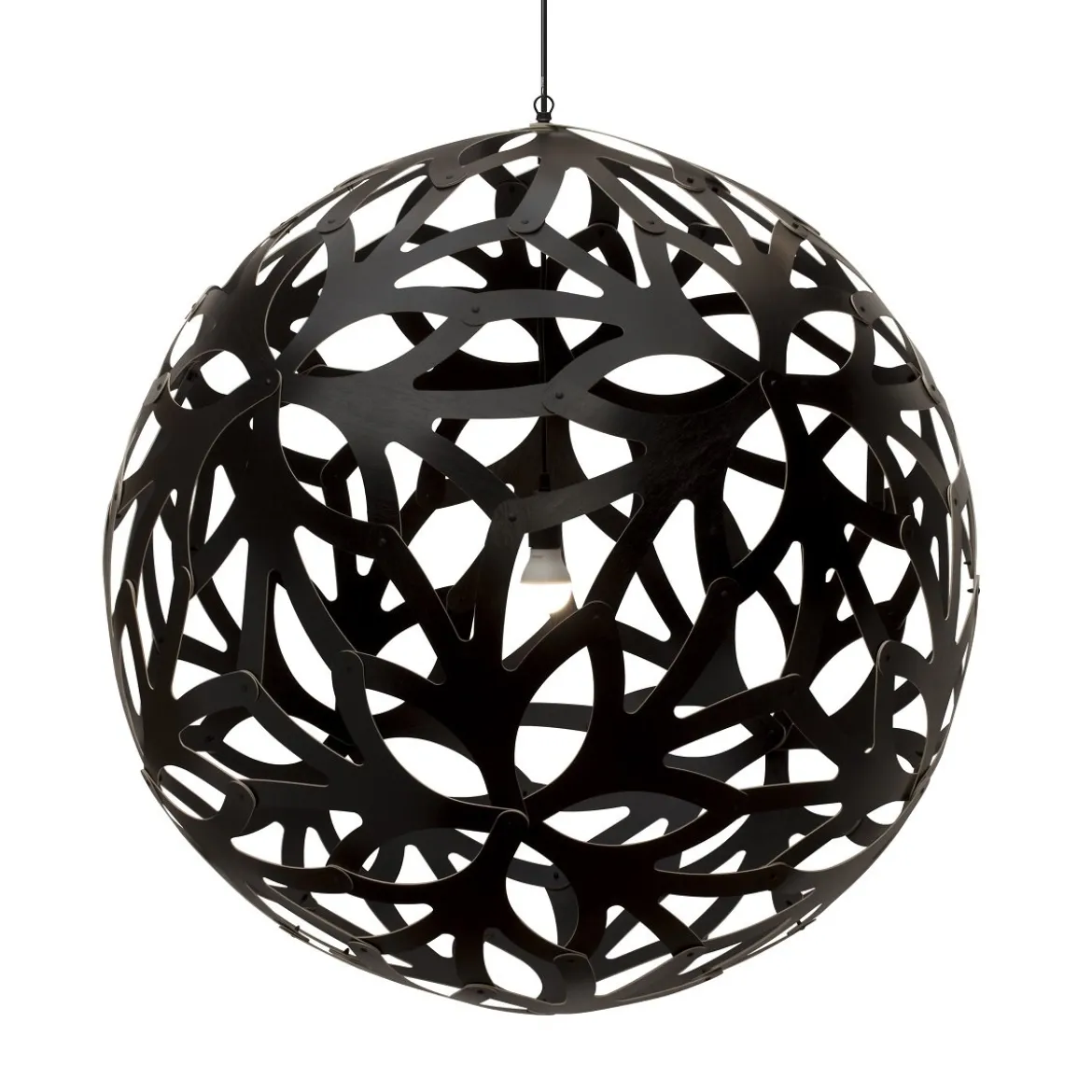 David Trubridge Floral Pendelleuchte Ø 120cm schwarz 2 Seiten