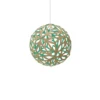 David Trubridge Floral Pendelleuchte Ø 40cm aqua