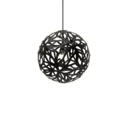 David Trubridge Floral Pendelleuchte Ø 40cm schwarz 2 Seiten