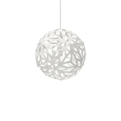 David Trubridge Floral Pendelleuchte Ø 40cm weiß 2 Seiten