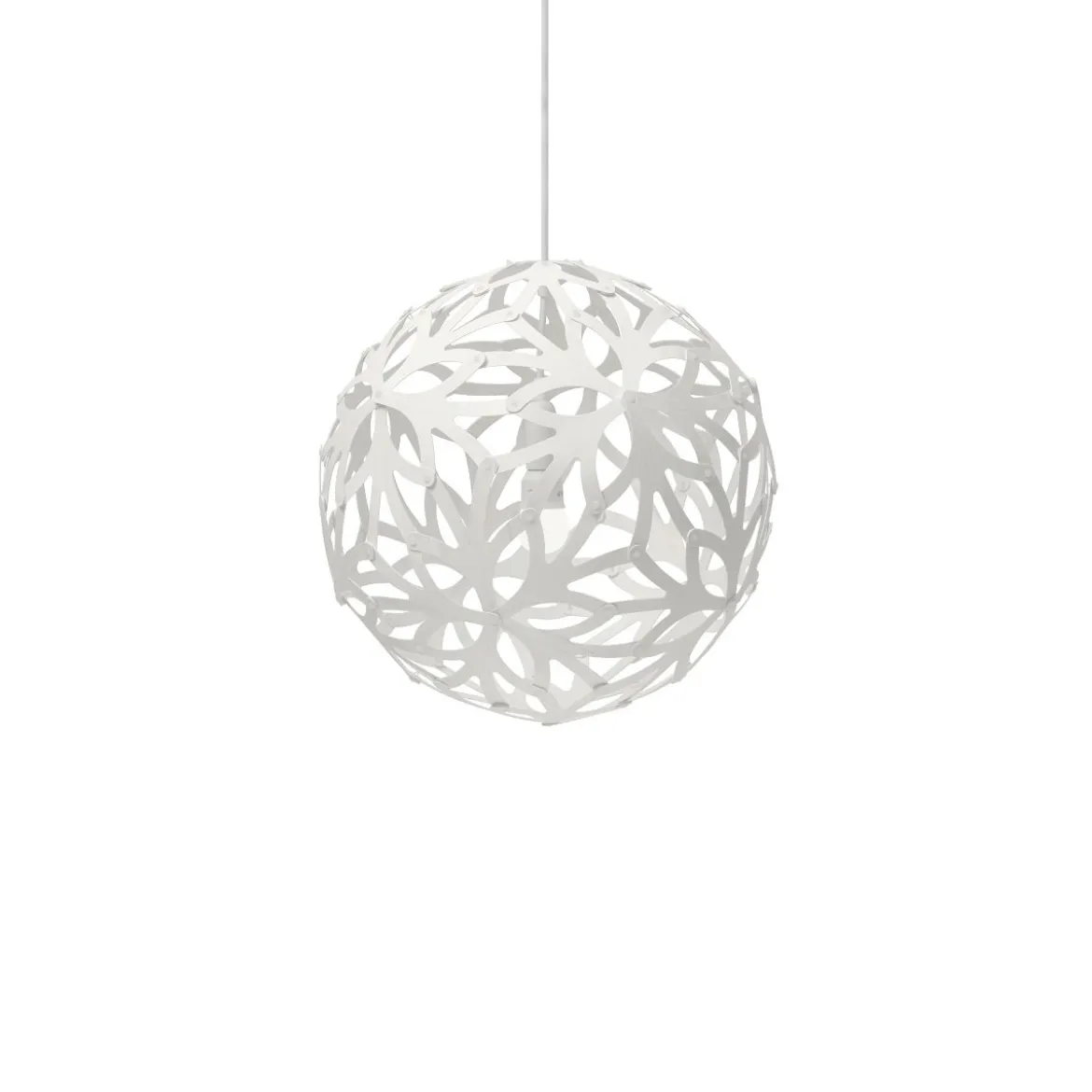 David Trubridge Floral Pendelleuchte Ø 40cm weiß 2 Seiten