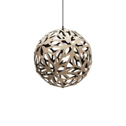 David Trubridge Floral Pendelleuchte Ø 60cm Innen schwarz