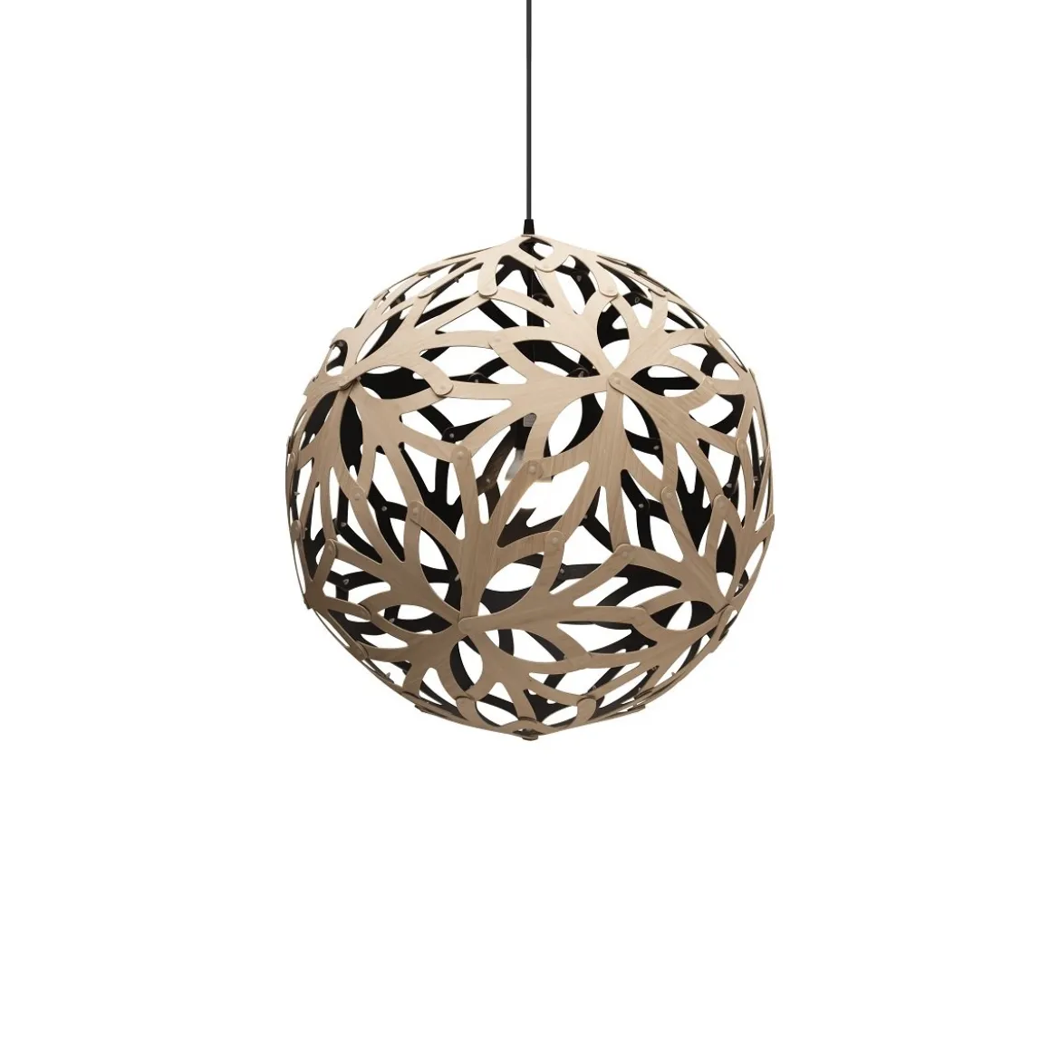 David Trubridge Floral Pendelleuchte Ø 60cm Innen schwarz