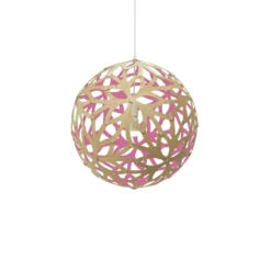 David Trubridge Floral Pendelleuchte Ø 60cm pink