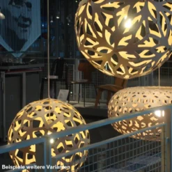 David Trubridge Floral Pendelleuchte Ø 60cm rot