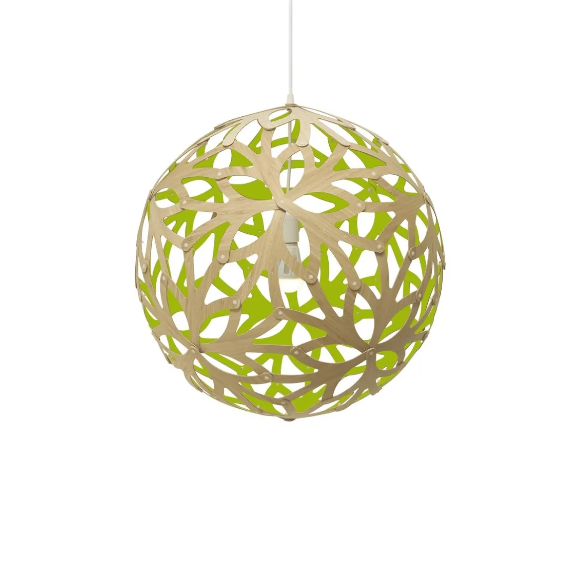 David Trubridge Floral Pendelleuchte Ø 80cm limette