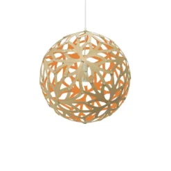 David Trubridge Floral Pendelleuchte Ø 80cm orange
