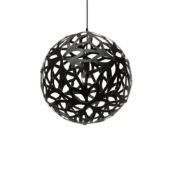 David Trubridge Floral Pendelleuchte Ø 80cm schwarz 2 Seiten