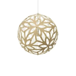 David Trubridge Floral Pendelleuchte Ø 80cm weiß 1 Seite