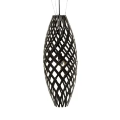 David Trubridge Hinaki Pendelleuchte 140 cm schwarz 2 Seiten