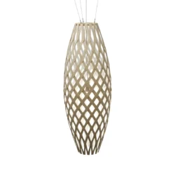 David Trubridge Hinaki Pendelleuchte 140 cm weiß 1 Seite