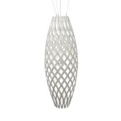 David Trubridge Hinaki Pendelleuchte 140 cm weiß 2 Seiten