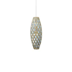 David Trubridge Hinaki Pendelleuchte 50 cm blau
