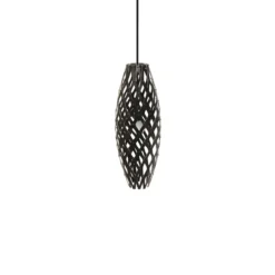 David Trubridge Hinaki Pendelleuchte 50 cm schwarz 2 Seiten