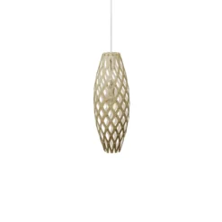 David Trubridge Hinaki Pendelleuchte 50 cm weiß 1 Seite