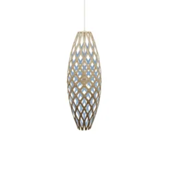 David Trubridge Hinaki Pendelleuchte 90 cm blau