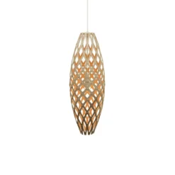David Trubridge Hinaki Pendelleuchte 90 cm orange