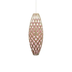 David Trubridge Hinaki Pendelleuchte 90 cm pink