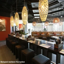 David Trubridge Hinaki Pendelleuchte 90 cm pink