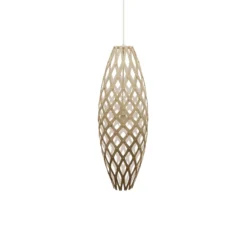 David Trubridge Hinaki Pendelleuchte 90 cm weiß 1 Seite