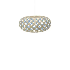 David Trubridge Kina Pendelleuchte Ø 60cm blau
