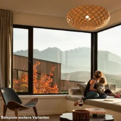 David Trubridge Kina Pendelleuchte Ø 60cm limette