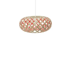 David Trubridge Kina Pendelleuchte Ø 60cm rot