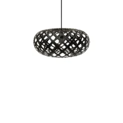 David Trubridge Kina Pendelleuchte Ø 60cm schwarz 2 Seiten