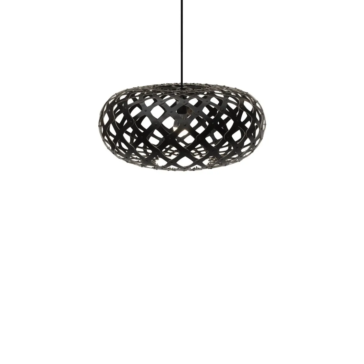 David Trubridge Kina Pendelleuchte Ø 60cm schwarz 2 Seiten