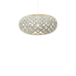 David Trubridge Kina Pendelleuchte Ø 80cm blau
