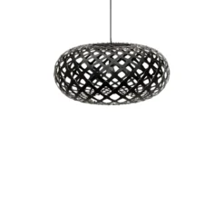 David Trubridge Kina Pendelleuchte Ø 80cm schwarz 2 Seiten