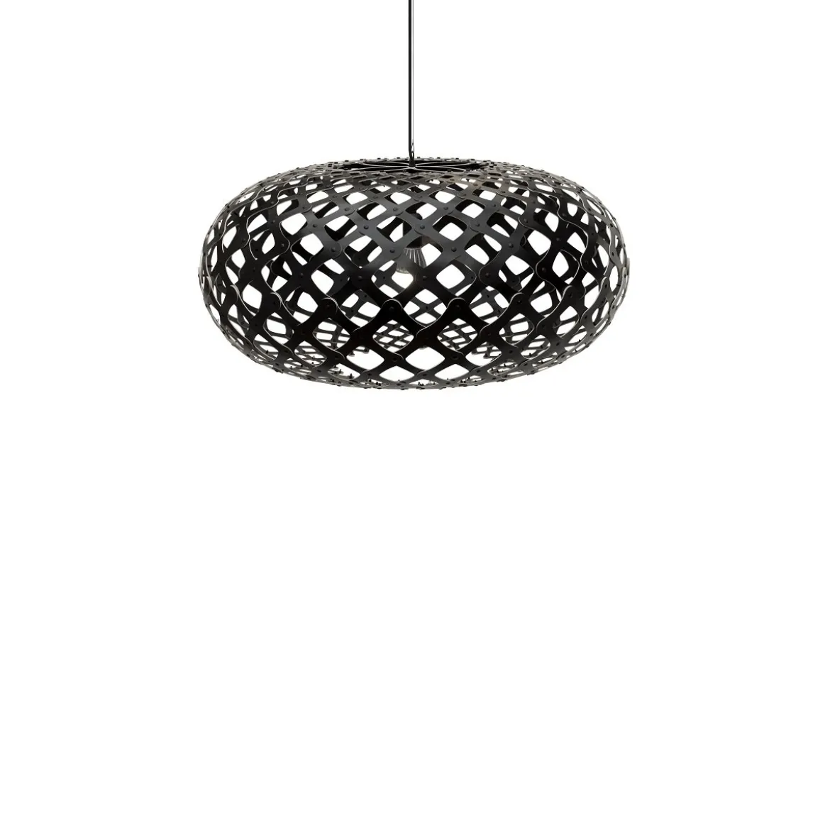 David Trubridge Kina Pendelleuchte Ø 80cm schwarz 2 Seiten