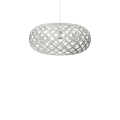 David Trubridge Kina Pendelleuchte Ø 80cm weiß 2 Seiten