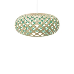 David Trubridge Kina Pendelleuchte Ø 100cm aqua