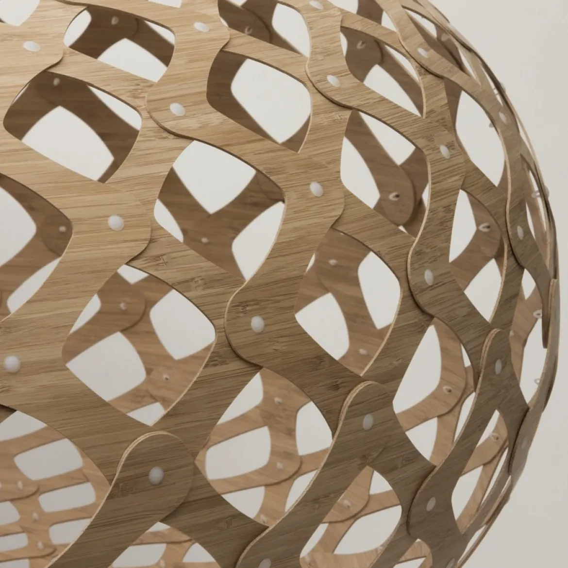 David Trubridge Kina Pendelleuchte Ø 100cm bambus