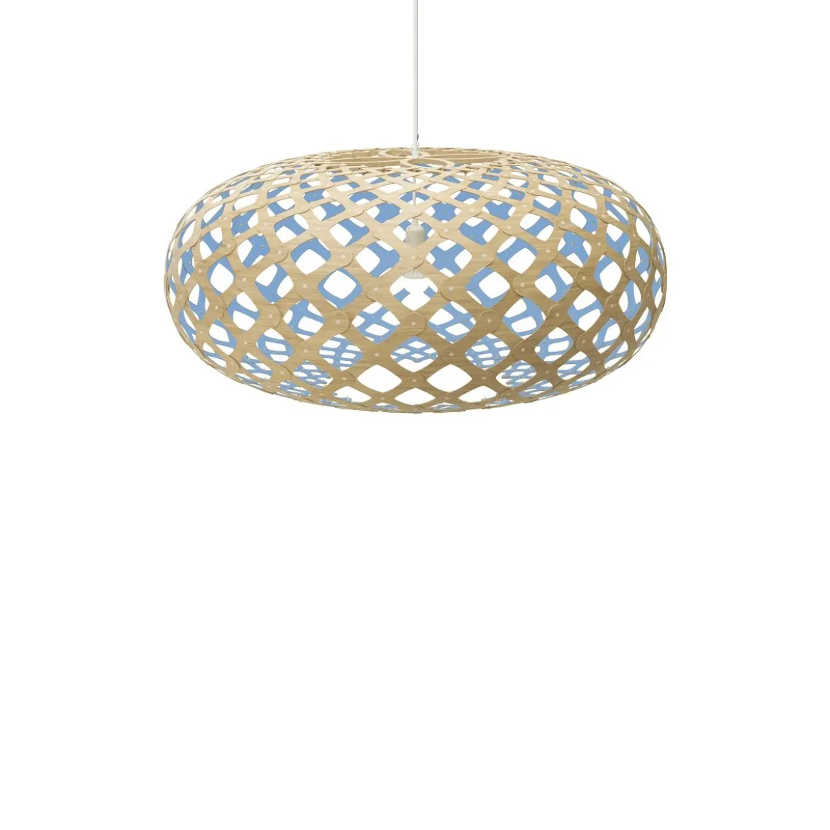 David Trubridge Kina Pendelleuchte Ø 100cm blau