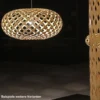 David Trubridge Kina Pendelleuchte Ø 100cm orange