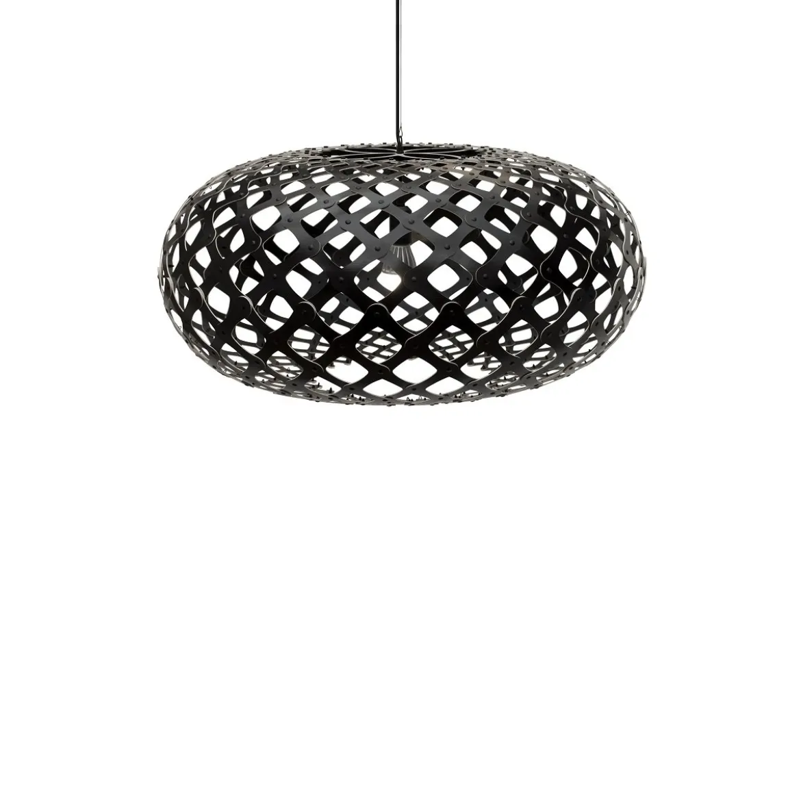 David Trubridge Kina Pendelleuchte Ø 100cm schwarz 2 Seiten