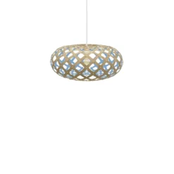 David Trubridge Kina Pendelleuchte Ø 44cm blau