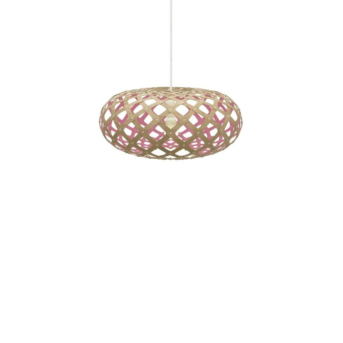 David Trubridge Kina Pendelleuchte Ø 44cm pink