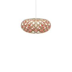 David Trubridge Kina Pendelleuchte Ø 44cm rot