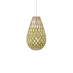 David Trubridge Koura Pendelleuchte 50 cm limette